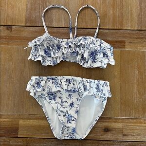 Janie and Jack Blue Floral Swimsuit